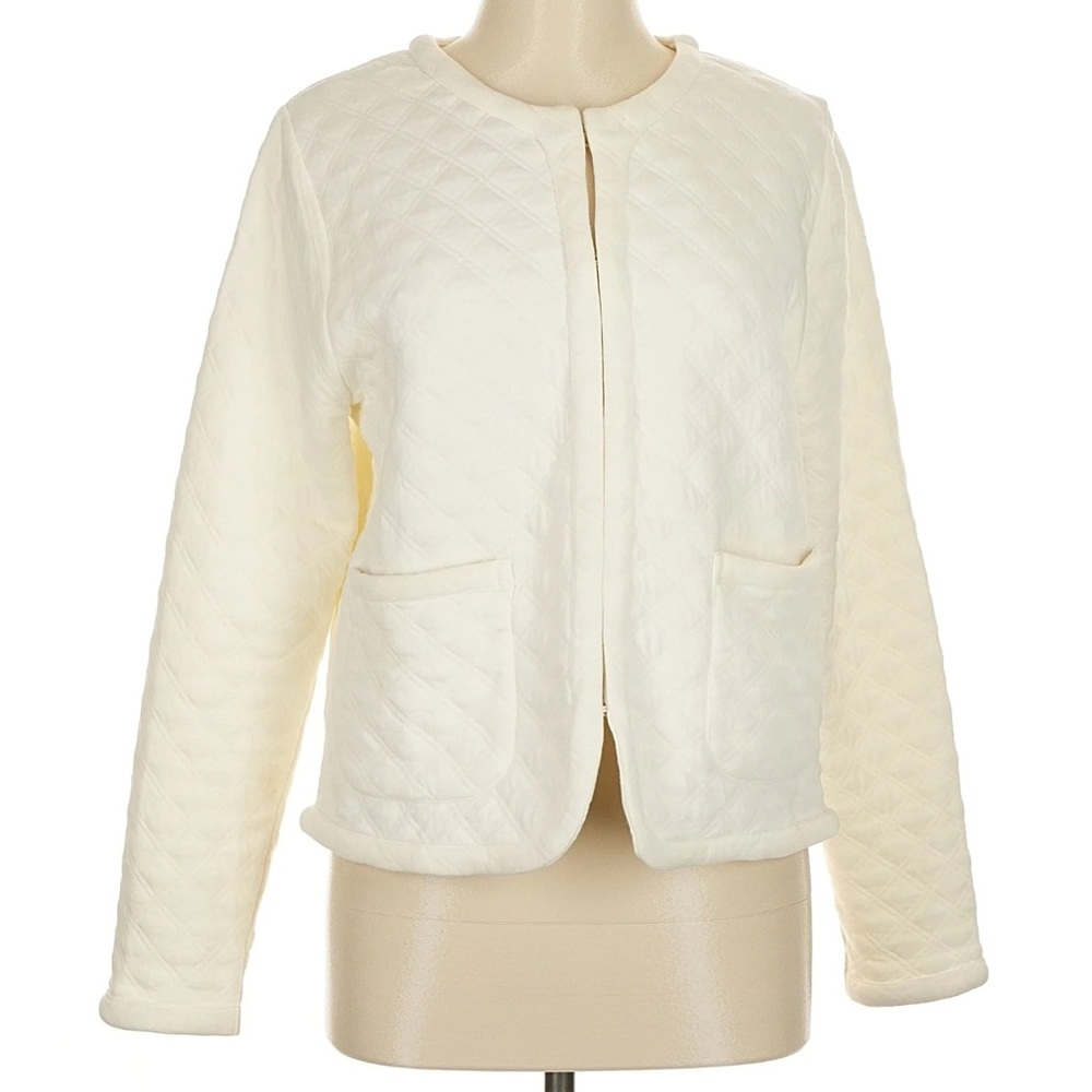 J. Crew Cream Quilted Jacket - Picture 13 of 16